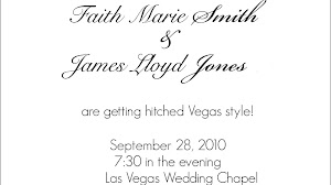 Vegas Wedding Invitations