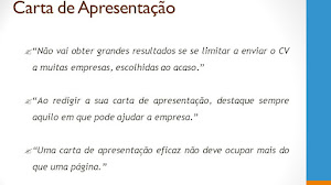 Como Fazer Uma Carta De Apresentacao Para Primeiro Emprego