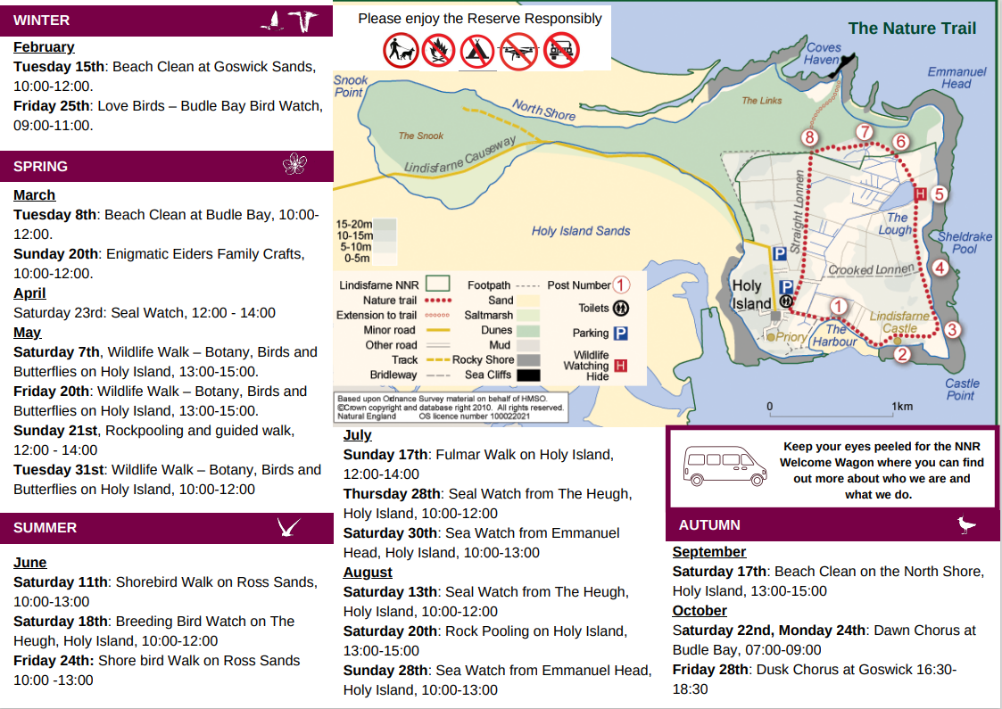 Lindisfarne National Nature Reserve Events