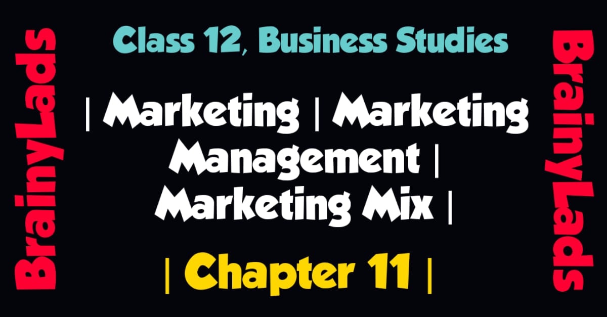 Marketing Class 12