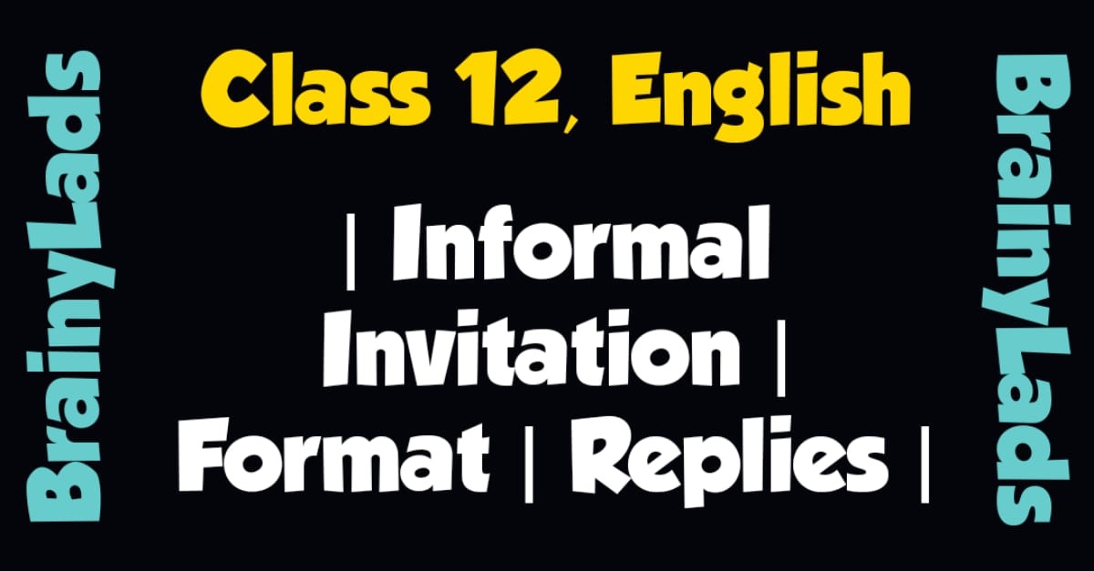 Formal Invitation Format