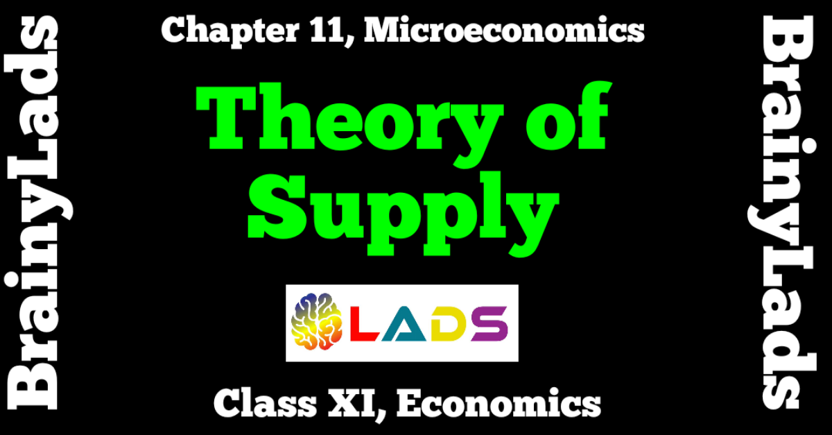 Theory of supply