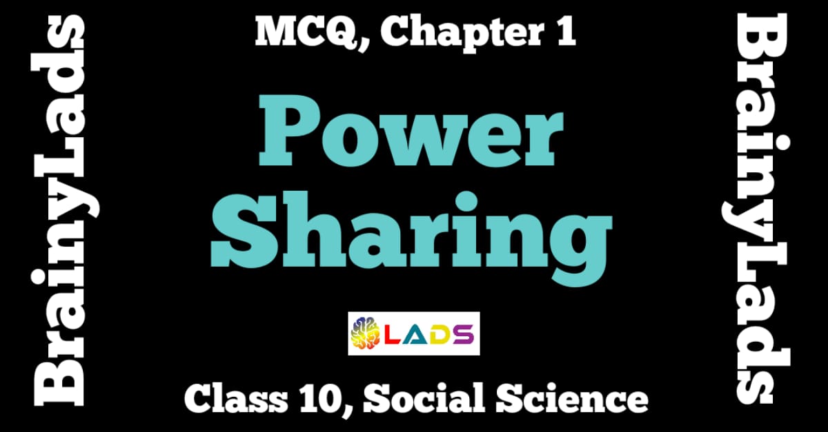 MCQ of Power Sharing
