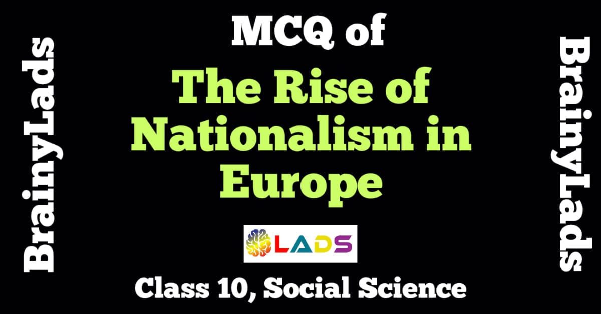 MCQ Of The Rise Of Nationalism