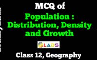 MCQ of Population Distribution Density and Growth