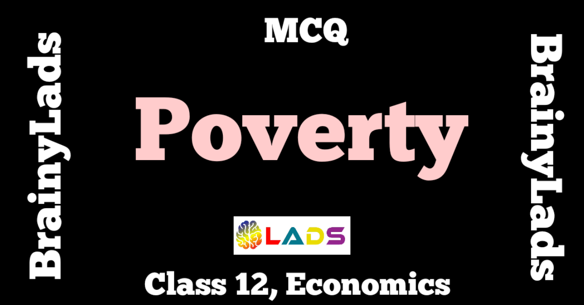 MCQ of Poverty