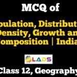 MCQ of Population Distribution Density Growth and Composition