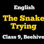 The Snake Trying Class 9