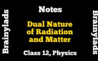 Dual Nature of Radiation and Matter Class 12