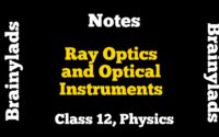 Ray Optics and Optical Instruments Class 12