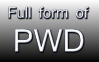 PWD Full Form