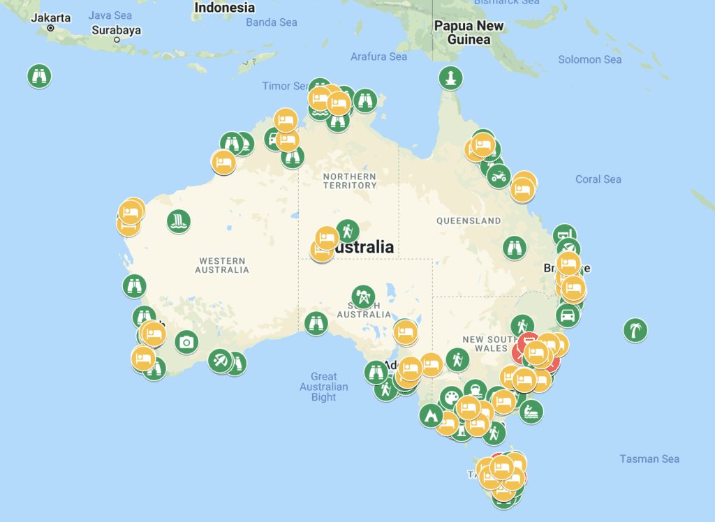 bucket list places to visit australia