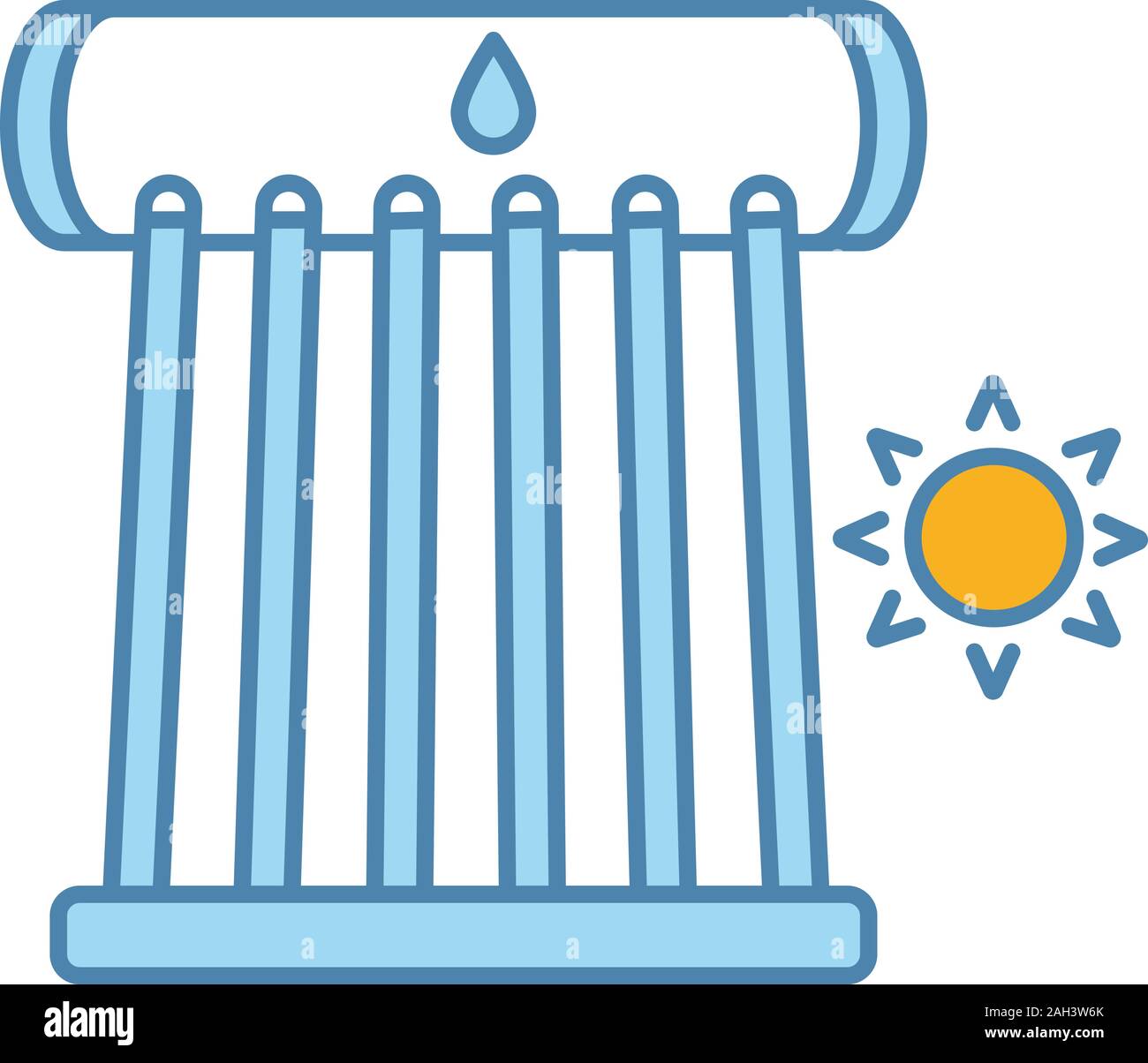 Solar Water Heater Cut Out Stock Images Pictures Alamy
