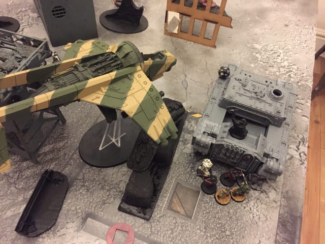Doomhammer and Vulture with CCS at rear of the Doomhammer