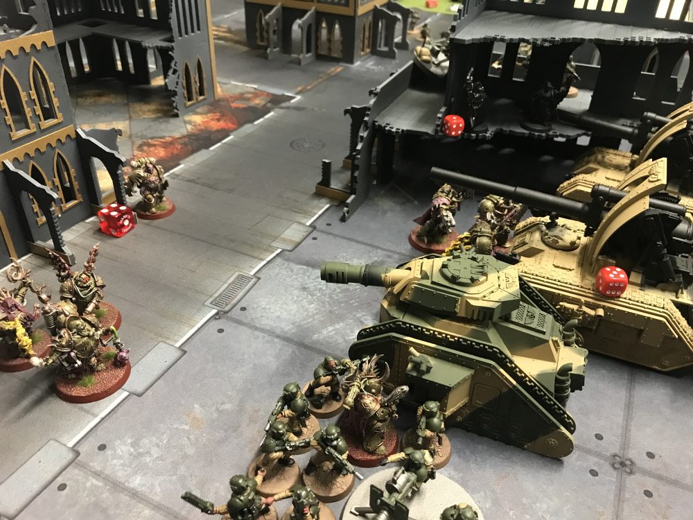 The Death Guard turn up the pressue- Astra Militarum vs Death Guard