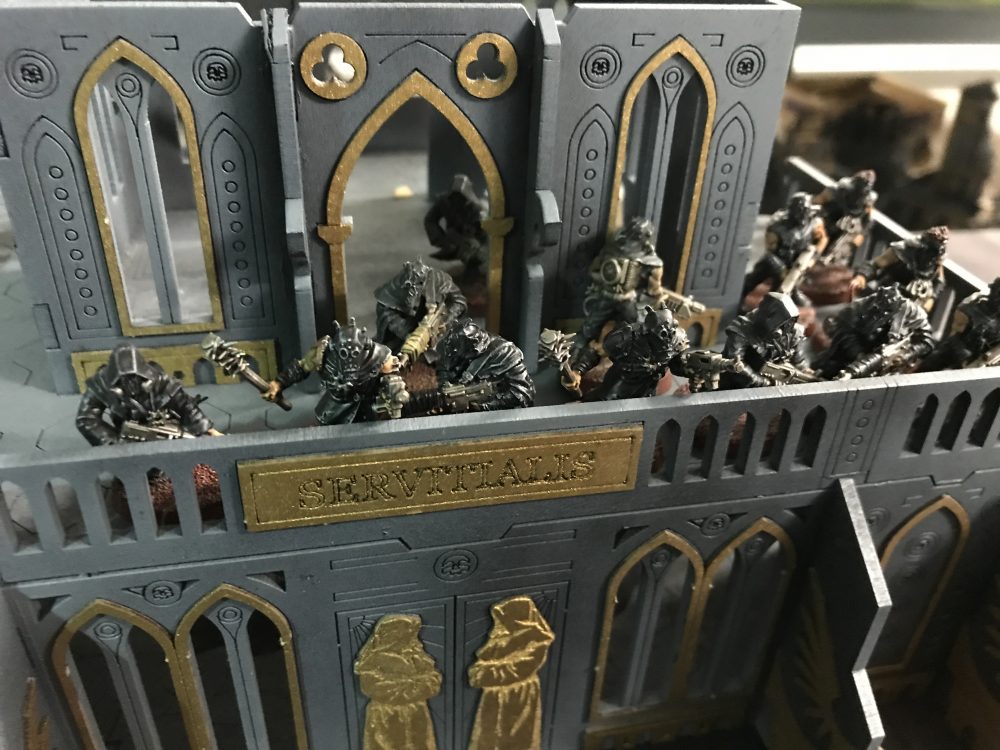 Death Guard Cultists in cover