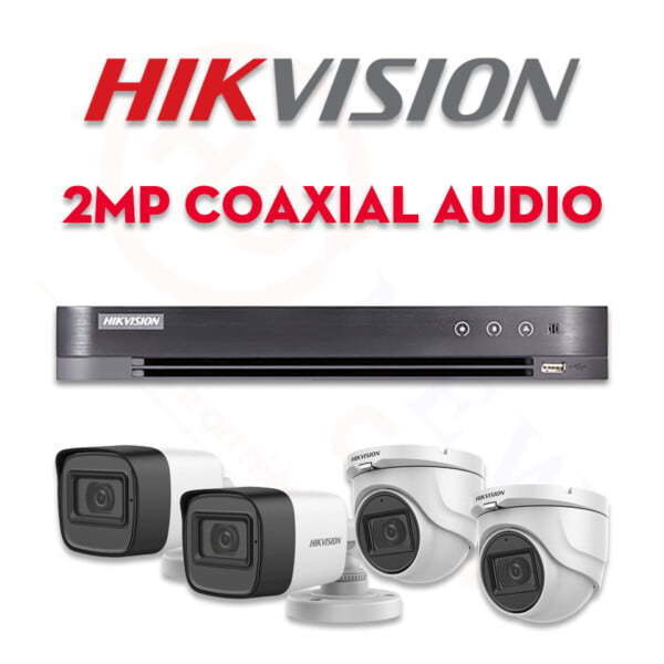 Bộ camera quan sát Hikvision HDTVI 2MP Coaxial Audio | HDnew CCTV