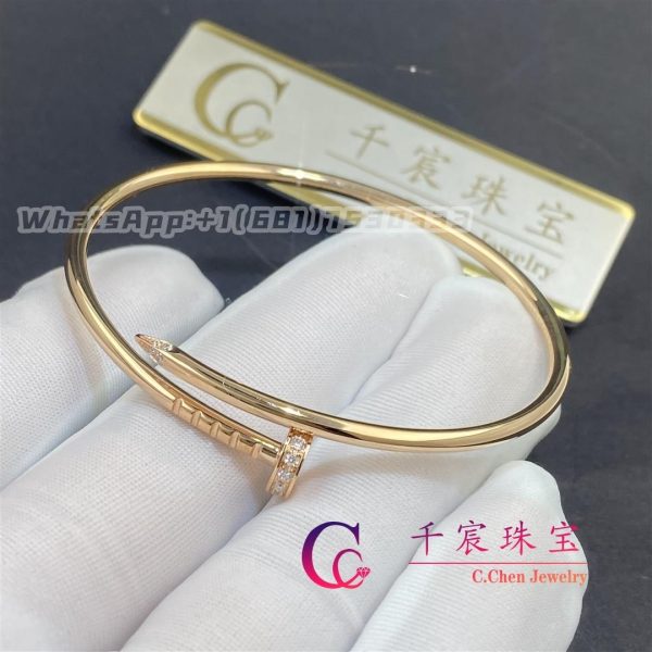 Cartier Juste Un Clou Bracelet Small Model Rose Gold Diamonds B6065817