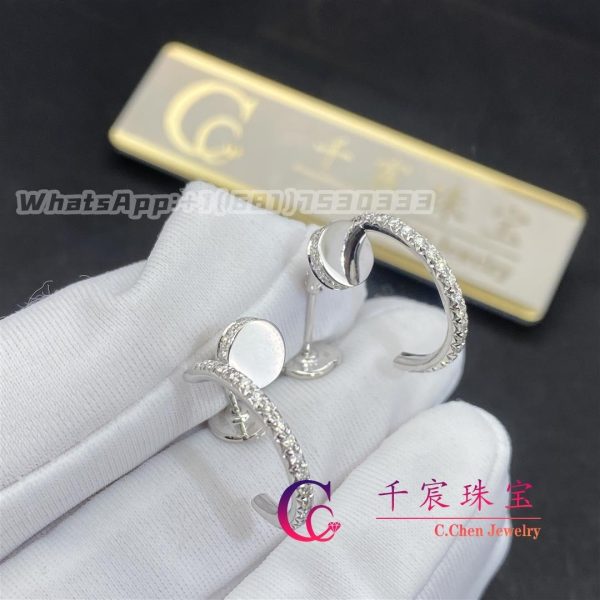 Cartier Juste Un Clou Earrings 18K White Gold And Diamonds B8301431