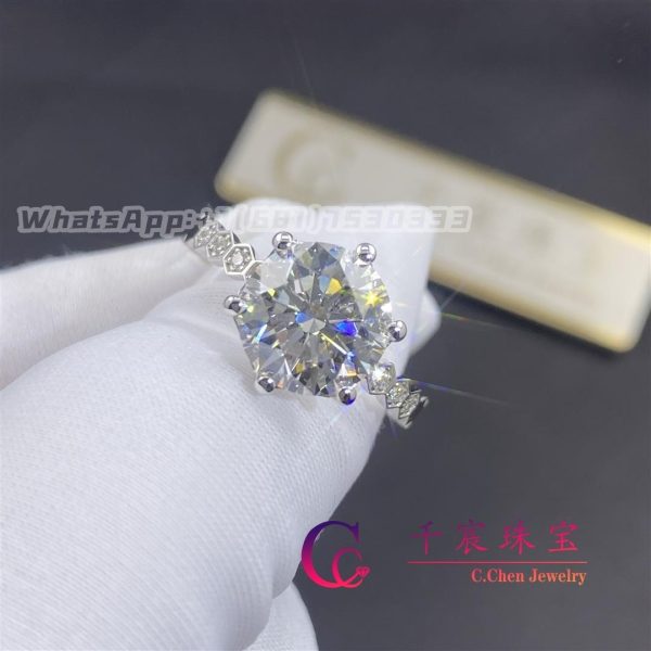 Chaumet Paris Bee My Love Solitaire Ring White Gold Diamonds 3CT J1NQ00