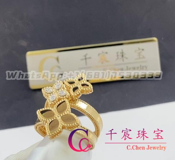 Roberto Coin Princess Flower Ring With Diamonds