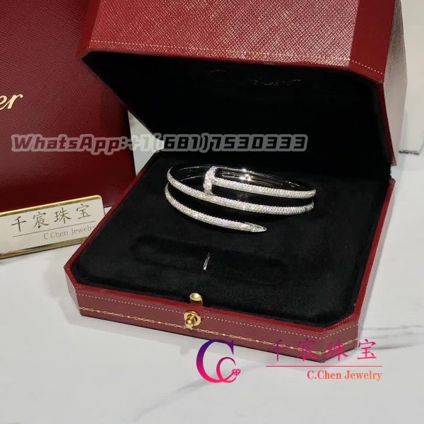 Cartier Juste Un Clou Bracelet White Gold And Pave Diamonds N6708717