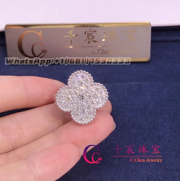 Van Cleef & Arpels Magic Alhambra ring 18K white gold Diamond VCARN9WU00