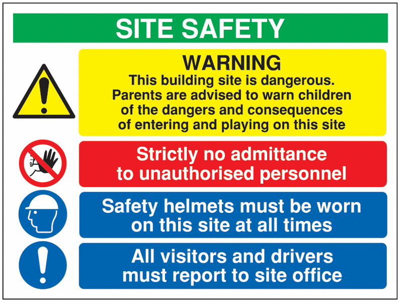 Site Warning Signs Safety Signs Seton