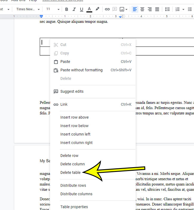 How To Delete Table On Google Docs Live2Tech