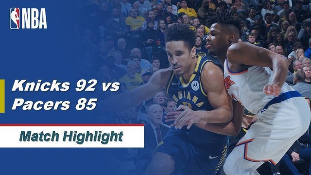 Match Highlight New York Knicks 92 Vs 85 Indiana Pacers Nba Regular Season 2019 20 Vidio