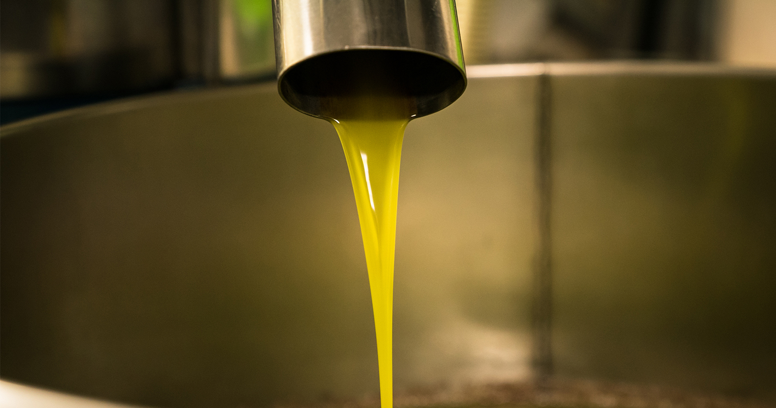 pure oil extracted is poured into a tank