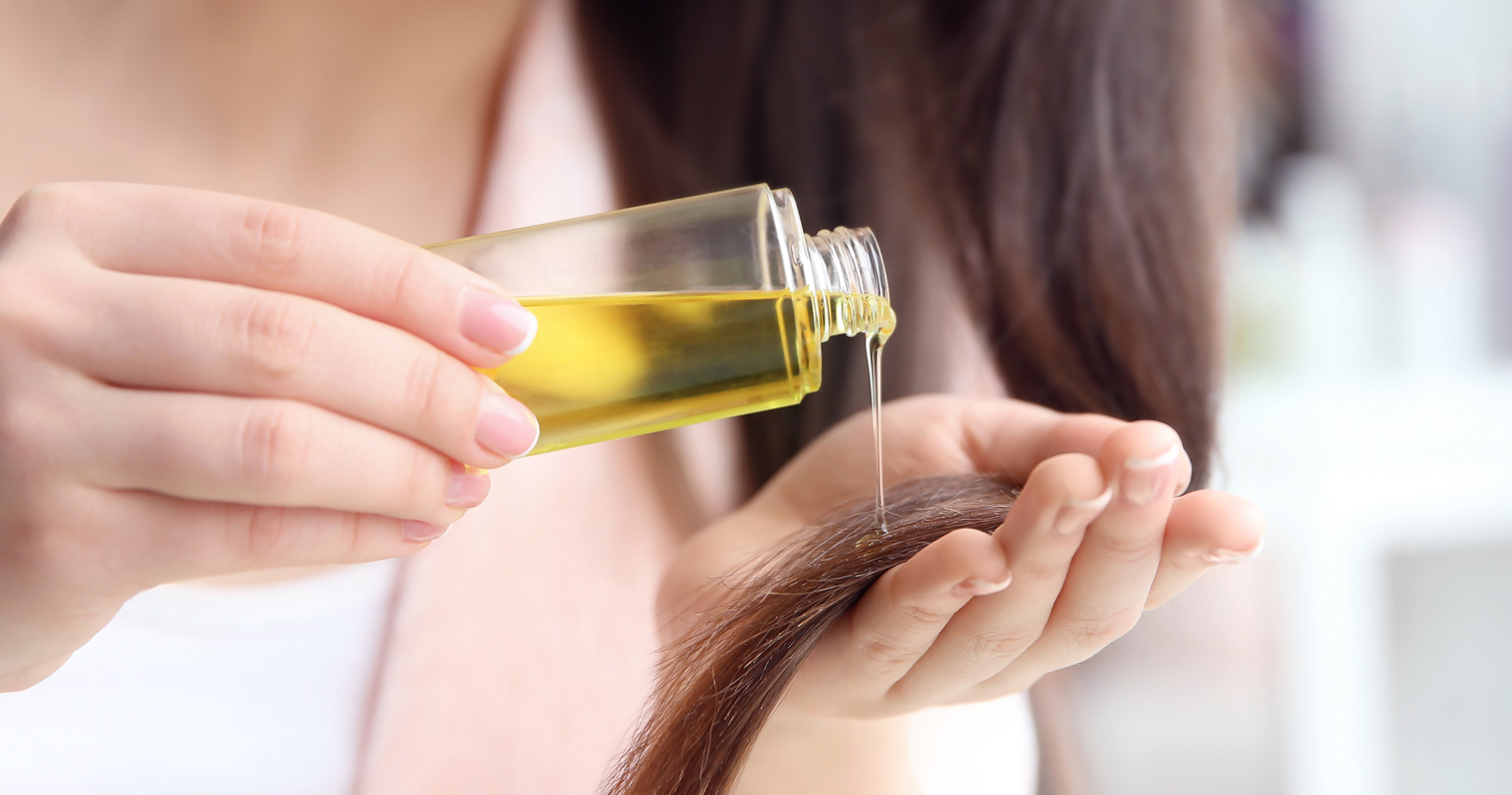 apply oil to hair