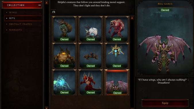 Warcraft 3: Reforged Diablo 3 Cosmetic Pet
