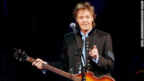 Sir Paul McCartney performs in concert.