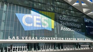 A picture of the convention center where CES 2022 is held.
