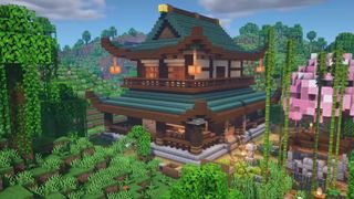 Minecraft house ideas - A Japanese house build