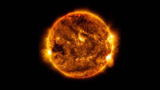 A NASA Solar Dynamics Observatory image of the sun.