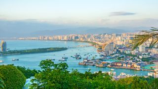 A panorama from the highest point in the city of Sanya in the Hainan Province, China. Юлия Моисеенко via Getty Images