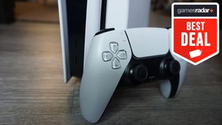 PS5 restock updates hub, featuring the DualSense