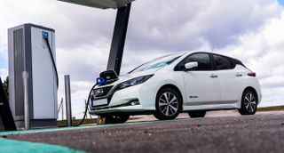 Nissan Leaf charging station