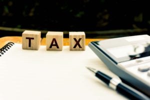 Taxation And Annual Tax Concept 