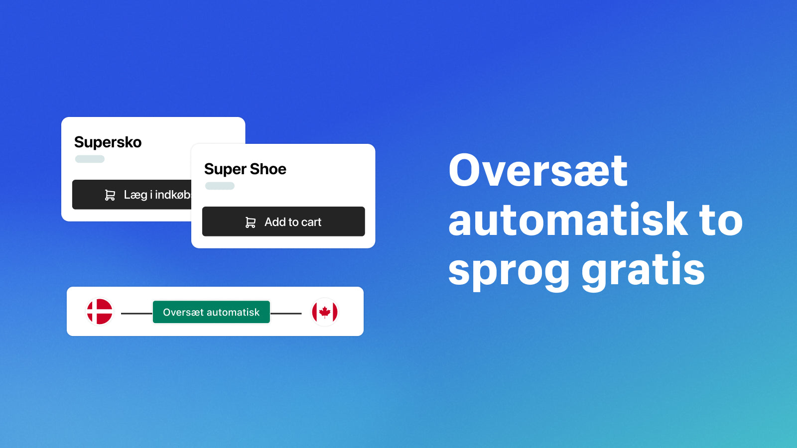 Oversæt automatisk to sprog gratis