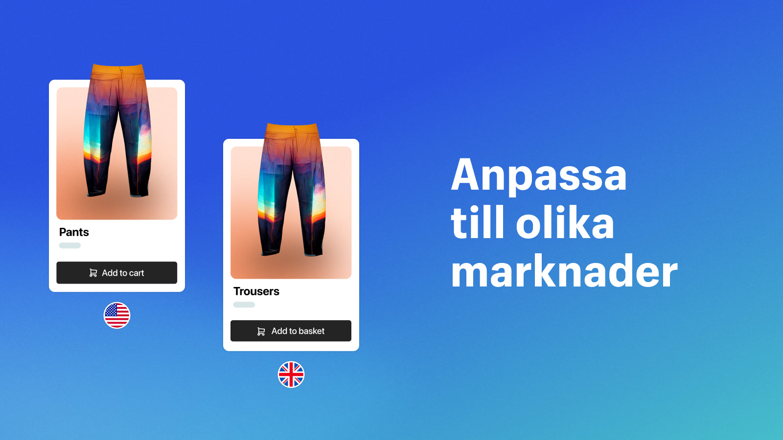 Anpassa  till olika marknader