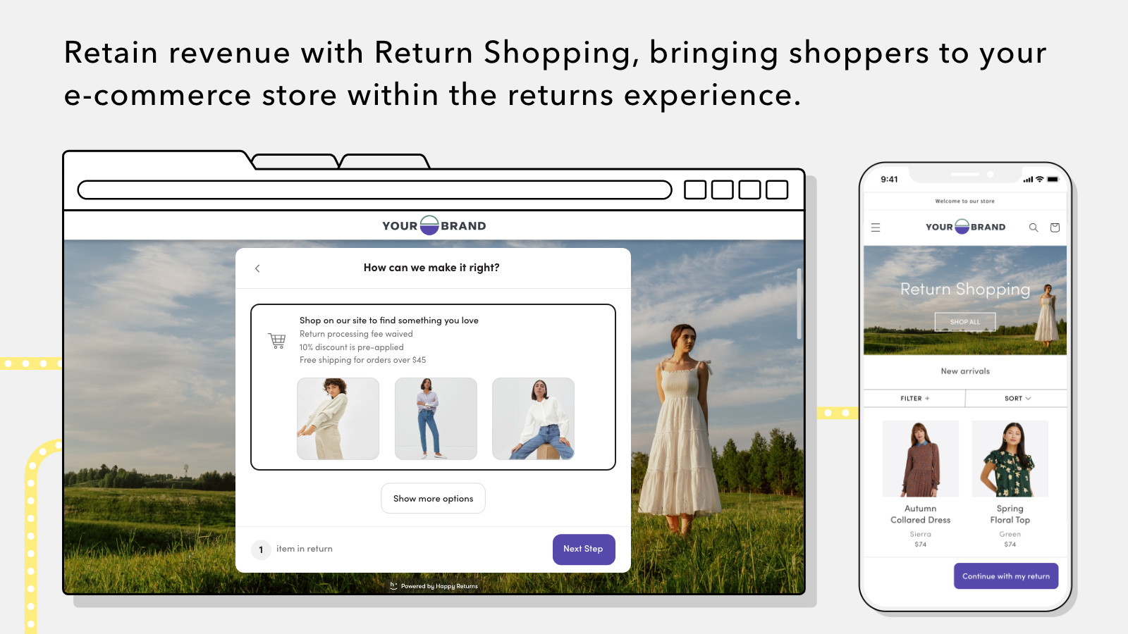 incentivize shoppers to repurchase with Return Shopping