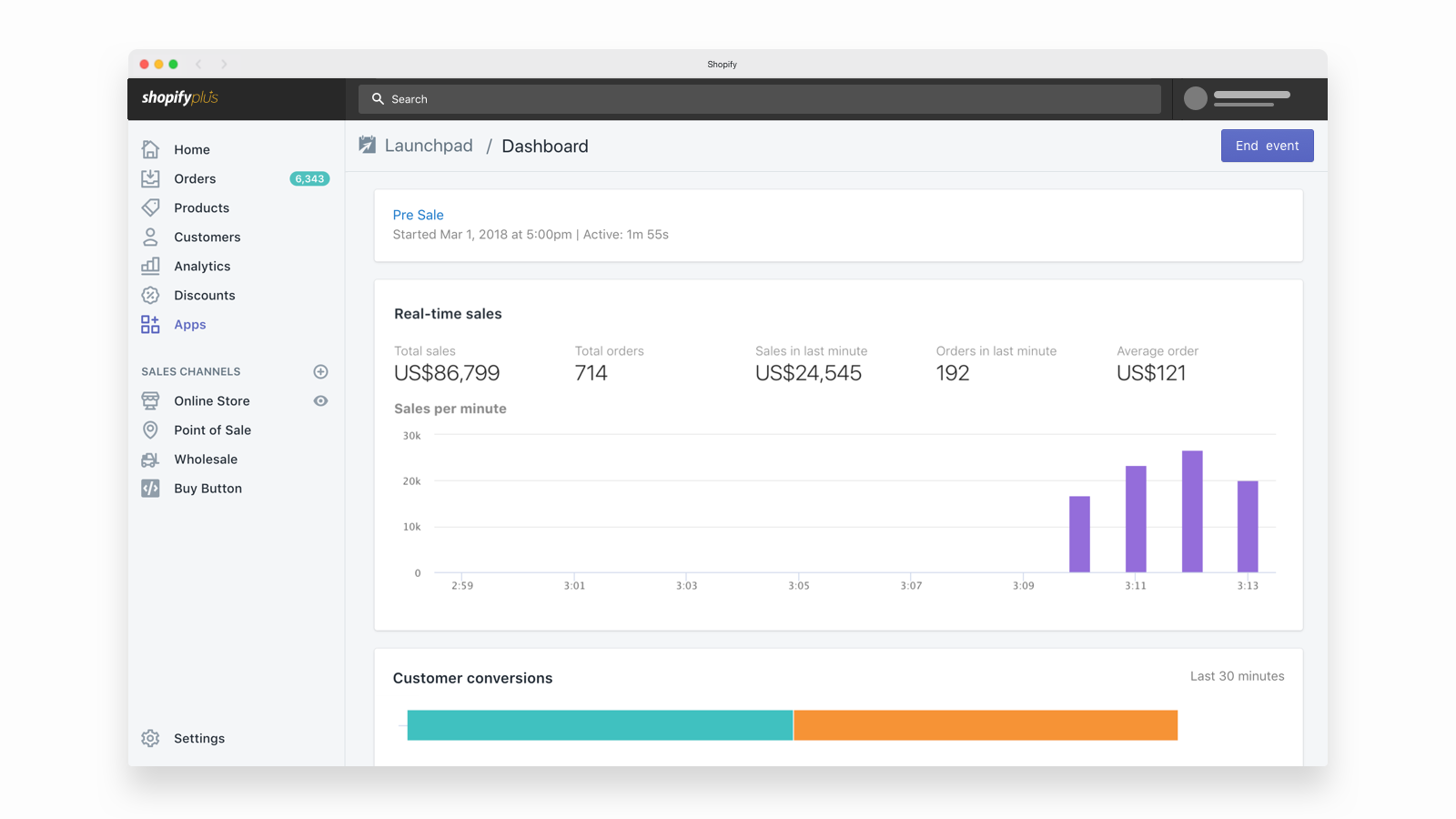 Track performance in real-time during events