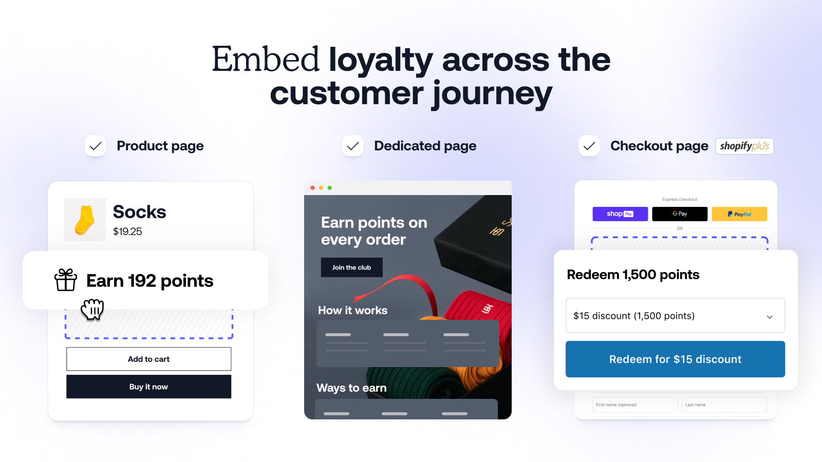 Embed loyalty across the customer journey