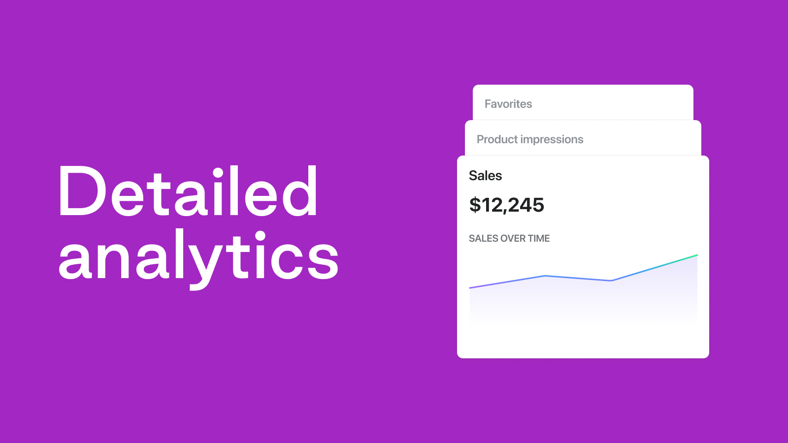 Track performance with analytics 