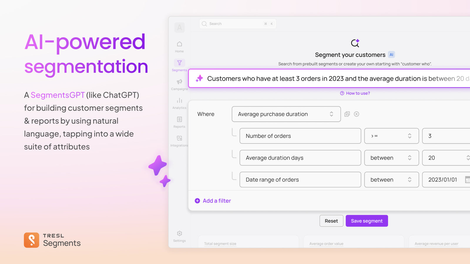 Build any segment using natural language with FilterGPT