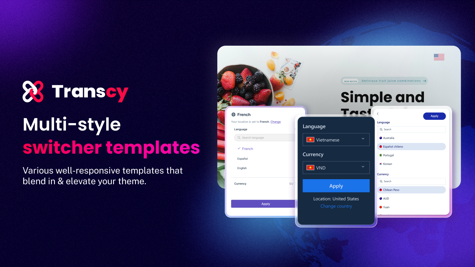 Multi-style switcher templates