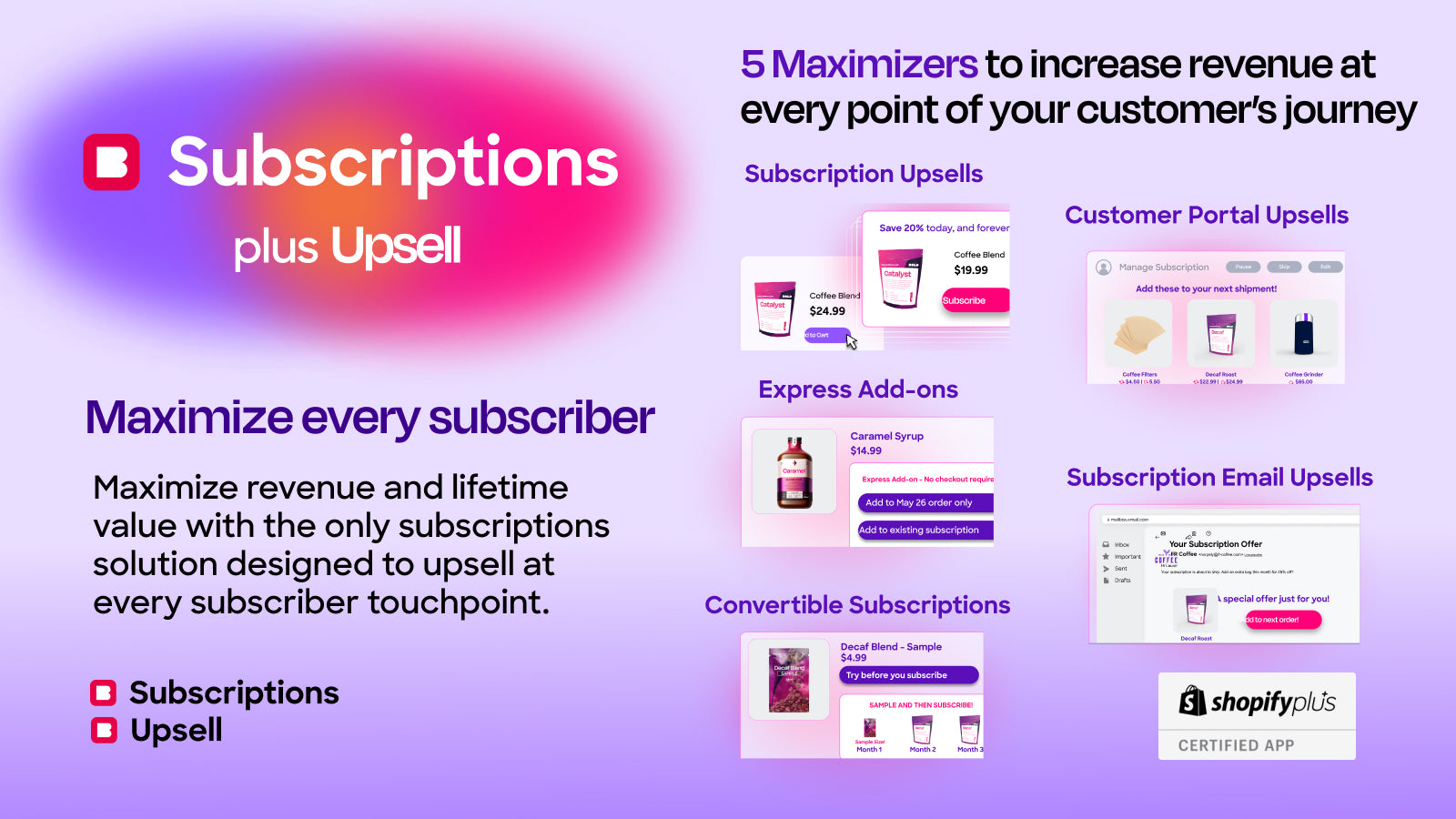 Maximize every subscriber with Bold Subscriptions